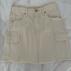 Hudson Cream Cargo Skirt